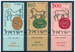 LOTE 1441  ///  (C015) ISRAEL    YVERT Nº: 121/123 **MNH - Ongebruikt (met Tabs)