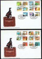 1985  Second Definitive Issue -  Complete Set Of 22 On 2  Unaddressed  FDC - Zimbabwe (1980-...)