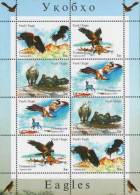 2016 TAJIKISTAN Eagles. Sheetlet Of 8 (2 X Blocks Of 4v) - Tadjikistan