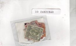 ZANZIBAR 10 TIMBRES DIFFERENTS OBLITERES TRES BON ETAT - Zanzibar (...-1963)