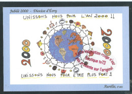 L846 - Jubilé 2000 Diocèse D'Evry - Carte Postale Tirée D'un Dessin D'Aurélie 8 Ans - An 2000 - Evry