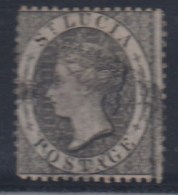 GRAN BRETAÑA/SANTA LUCIA 1864 - Yvert #13 - VFU - Ste Lucie (...-1978)