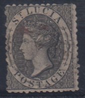 GRAN BRETAÑA/SANTA LUCIA 1864 - Yvert #13 - VFU - Ste Lucie (...-1978)