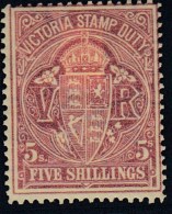 GRAN BRETAÑA/VICTORIA - Yvert #9 Fiscal - MLH * - Unused Stamps