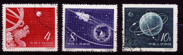 A4025) PR China Sputnik 1958 Mi.407-409 Gestempelt Used - Used Stamps