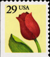 1991 USA 29c Tulip Flower Booklet Stamp Sc#2527 Post - 3. 1981-...