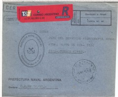 ARGENTINA CORREO OFICIAL ARMADA ARGENTINA PREFECTURA PASO DE LA PATRIA - Oficiales