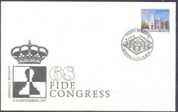 1997. Moldova, Chess, 68th Congress FIDE, Kishinev, Cover With Special Postmark, Mint/** - Echecs