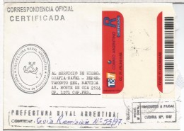 ARGENTINA CC CORREO OFICIAL ARMADA ARGENTINA PREFECTURA PILCOMAYO - Oficiales