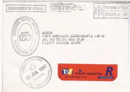 ARGENTINA CC CORREO OFICIAL ARMADA ARGENTINA PREFECTURA PATAGONES - Oficiales