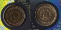 Malaysia 2012 1 Ringgit 100th Girl Guide Scout Nordic Gold BU Coin - Malaysie