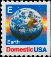 USA 1987 Rate Change E- Earth Booklet Stamp Sc#2282 (25c) Globe Post Nature - 1981-...