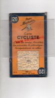 75 - PARIS - CARTE CYCLISTE -CYCLISME- MICHELIN - RARE 1945-MAISONS LAFFITTE-VERSAILLES-CHEVREUSE-CORBEIL-PONTOISE-MEAUX - Wegenkaarten