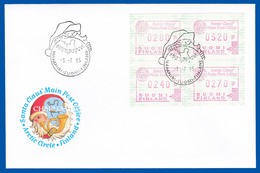 FINLAND 1995  FRAMA  ATM  SANTA CLAUS POST OFFICE  FDC  FACIT SET EA 20  NORMA  ATM 29 - Automaatzegels [ATM]