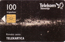 SLOVENIA SLOVENIJA PHONECARD 1997  OSONCJE RIMSKA CESTA POMEMBNE STEVILKE GALAXY MILKY WAY PLANETS TELEKOM CAT.NO. 043 - Slovenia