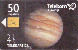 SLOVENIA SLOVENIJA PHONECARD 1997  OSONCJE JUPITER ELEKTRONABAVA   PLANETS SOLAR SYSTEM  TELEKOM CAT.NO. 045 - Slovenia