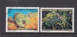 New Caledonia SG 640-41 1980 Noumea Aquarium Marine Animals - Used Stamps