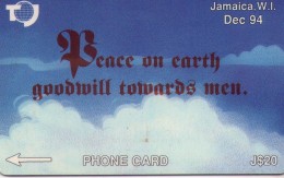 JAMAICA. 19JAMC. Peace On Earth - December 94 (New Logo). 1995. (003) - Jamaïque
