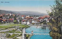 Delcampe - VALLORBE → Dorfpartie Mit Flüsschen, Ca.1910 - Orbe