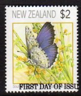 New Zealand 1991-2008 Butterflies $3 Value, Used - Usati