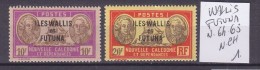 TIMBRE. FRANCE. COLONIE. WALLIS FUTUNA. N° 64 ET 65 - Ungebraucht