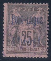 FRANCIA/PUERTO LAGOS 1893 - Yvert #4 - VFU - Oblitérés