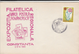 43558- CONSTANTA PHILATELIC EXHIBITION, SPECIAL COVER, 1965, ROMANIA - Briefe U. Dokumente