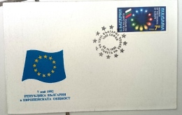 BULGARIE Idée Européenne. FDC Enveloppe 1er Jour BULGARIA Member Of The Council Of Europe - Europese Gedachte