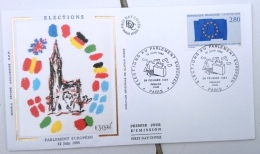 FRANCE Idée Européenne. Yvert N° 2860 FDC Enveloppe 1er Jour Sur Soie (Paris) - Idées Européennes