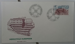 LUXEMBOURG Idée Européenne. YVERT N° 979  HEMICYCLE EUROPEEN. Fdc , Enveloppe 1er Jour - Europese Gedachte