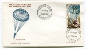 AFARS Et ISSAS - Enveloppe Premier Jour - PA N° 57 Parachutisme Du 5 Janvier 1968 - Brieven En Documenten