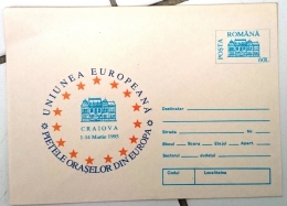 ROUMANIE Idée Européenne. Entier Postal Neuf émis En 1995: UNIUNEA EUROPEANA - Idées Européennes