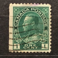 One Cent 1912 Admiral Green Canada Stamp ERROR IMPERFORATED LEFT SIDE UNIQUE Very Good RRRR Rare Low Price - Rollo De Sellos