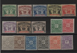 Mauritanie _ Timbres Taxe _(1906 ) Séries 14/21& 22/29 - Andere & Zonder Classificatie