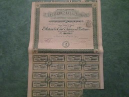 ROUES, BANDAGES & ENVELOPES  RIPERT-PARIS  Action De Cent Francs Au Porteur N°06278 - Auto's