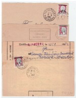 LOT 3 ENV. ALGERIE N°355 SURCHARGE EA DIFFERENTES DE TIZI OUZOU - Lettres & Documents