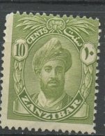 Zanzibar 1926 10c Sultan Issue #189 - Zanzibar (...-1963)