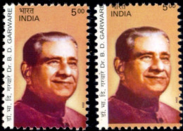 Dr B D GARWARE-ERROR-INDIA-2004-MNH-TP-118 - Variétés Et Curiosités