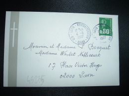 LETTRE TP MARIANNE DE BEQUET 0,60 OBL.4-11-1977 02-LAON-CENTRALISATEUR AISNE (02) - 1971-1976 Marianne Of Béquet