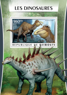 DJIBOUTI 2016 ** Dinosaurs Dinosaurier S/S - OFFICIAL ISSUE - A1621 - Préhistoriques