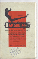 BARDOU ET FILS & Cie Bd Sébastopol PARIS IV -APPAREIL DE GYMNASTIQUE EDUCATION PHYSIQUE TARIF 1934.35-sur Le "NORMANDIE" - Sports & Tourisme