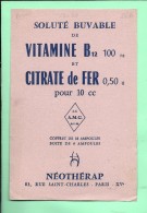 BUVARD: Soluté Buvable Néothérap Paris - Produits Pharmaceutiques