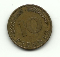 1950 - Germania 10 Pfennig J ---- - 10 Pfennig