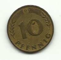 1950 - Germania 10 Pfennig D ---- - 10 Pfennig
