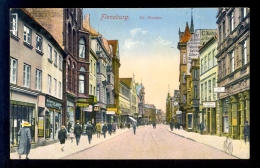 Flensburg Gr. Strasse / Postcard Circulated, 2 Scans - Flensburg