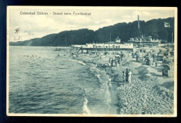 Ostseebad Gohren - Strand Beim Familienbad / Stengel 61966 / Postcard Circulated, 2 Scans - Goehren