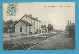 CPA 18 - Chemin De Fer La Gare ANGERVILLE 91 - Angerville