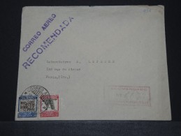 COLOMBIE - Env Recommandée Pour Paris Via New York (dos) - Voir Superbe Dos - Août 1938 - A Voir - P18013 - Marcofilia