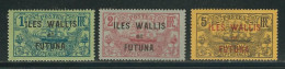 WALLIS & FUTUNA N° 15 à 17 * - Neufs