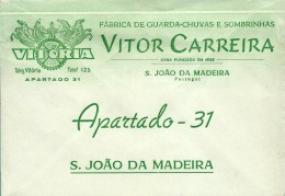 S. JOÃO Da MADEIRA - VITÓRIA - Fábrica De Guarda-chuvas E Sombrinhas - ENVELOPE COMERCIAL - ADVERTISING - PORTUGAL - Portugal